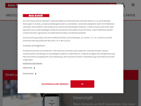 'mein-krefeld.de' screenshot