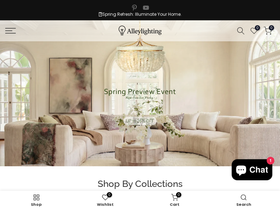 alleylighting.com homepage screenshot