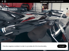ACC Ceramics homepage screenshot