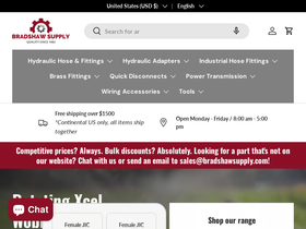 bradshawsupply.com homepage screenshot
