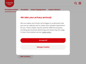 'colgate.de' screenshot