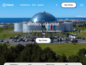 'perlan.is' screenshot