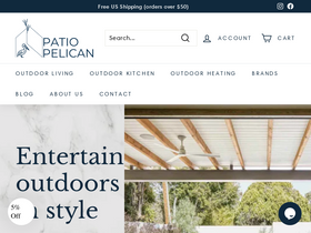Patio Pelican homepage screenshot