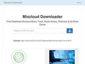 'mixclouddownloader.net' screenshot