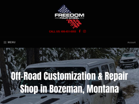 freedomfourwheel.com homepage screenshot