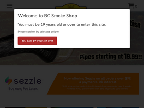 'bcsmokeshop.ca' screenshot
