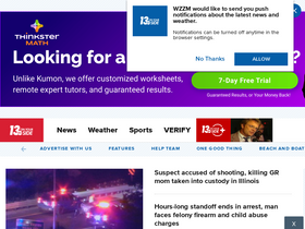 'wzzm13.com' screenshot