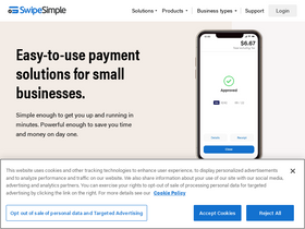 'swipesimple.com' screenshot