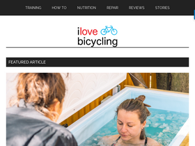 'ilovebicycling.com' screenshot