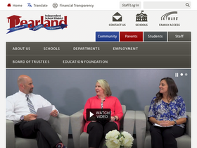'pearlandisd.org' screenshot