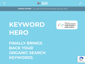 'keyword-hero.com' screenshot