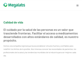 'megalabscentroamerica.com' screenshot