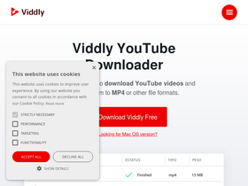 'viddly.net' screenshot