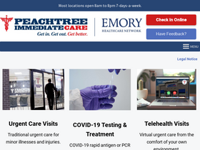 'peachtreemed.com' screenshot