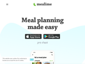 'mealime.com' screenshot