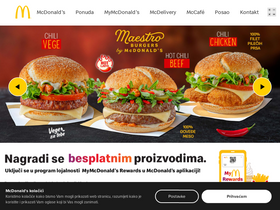'mcdonalds.hr' screenshot