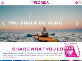 'visitflorida.com' screenshot