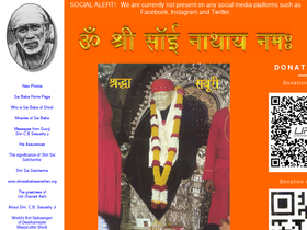 'saibabaofshirdi.net' screenshot