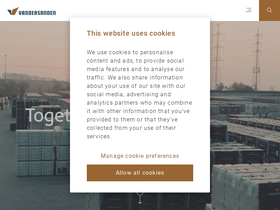 'vandersanden.com' screenshot