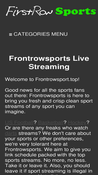 Firstrowsports mobile new arrivals