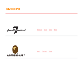 'sizedepo.com' screenshot