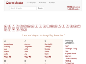 'quotemaster.org' screenshot