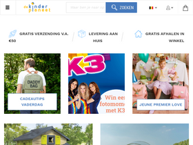 'dekinderplaneet.be' screenshot