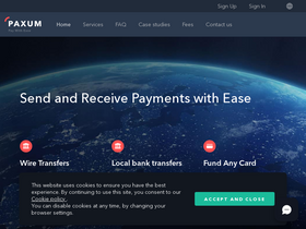 'paxum.com' screenshot