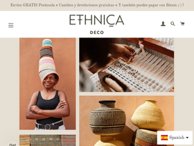 ethnicadeco.com homepage screenshot
