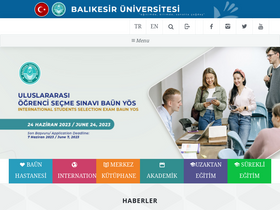 'obs.balikesir.edu.tr' screenshot