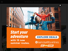'mnhockeyhub.com' screenshot