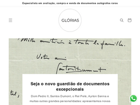 glorias.com.br homepage screenshot