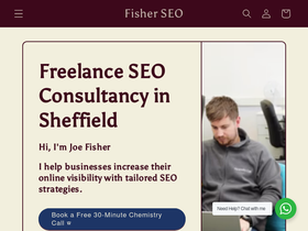 Fisherseo homepage screenshot