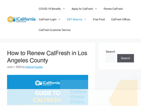'icaliforniafoodstamps.com' screenshot