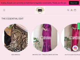 kreationbykj.in homepage screenshot