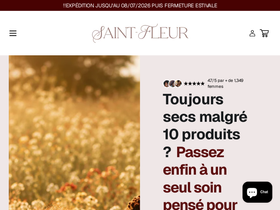 Saint Fleur homepage screenshot