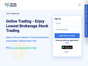 'tradesmartonline.in' screenshot