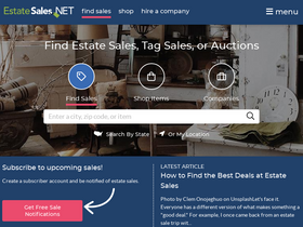 'estatesales.net' screenshot