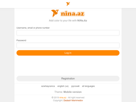 'nina.az' screenshot