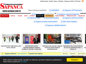 'sapanca.com.tr' screenshot