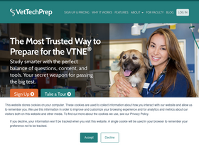 'vettechprep.com' screenshot