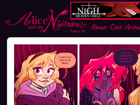 'aliceandthenightmare.com' screenshot