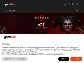 'gamelife.it' screenshot