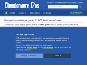 'abandonwaredos.com' screenshot