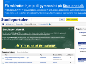 'studieportalen.dk' screenshot