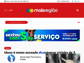 'maisregiao.com.br' screenshot
