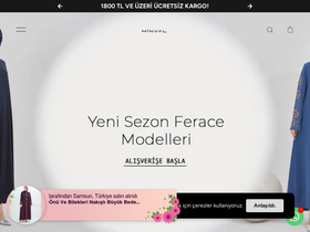 www.minvalgiyim.com homepage screenshot