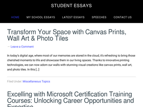 'mystudentsessays.com' screenshot