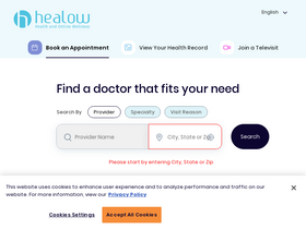 'healow.com' screenshot