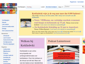 'kerkliedwiki.nl' screenshot